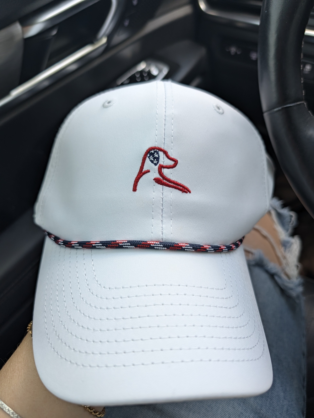 Rhoback White Baseball Cap